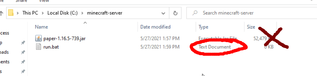 windows txt file ext bad